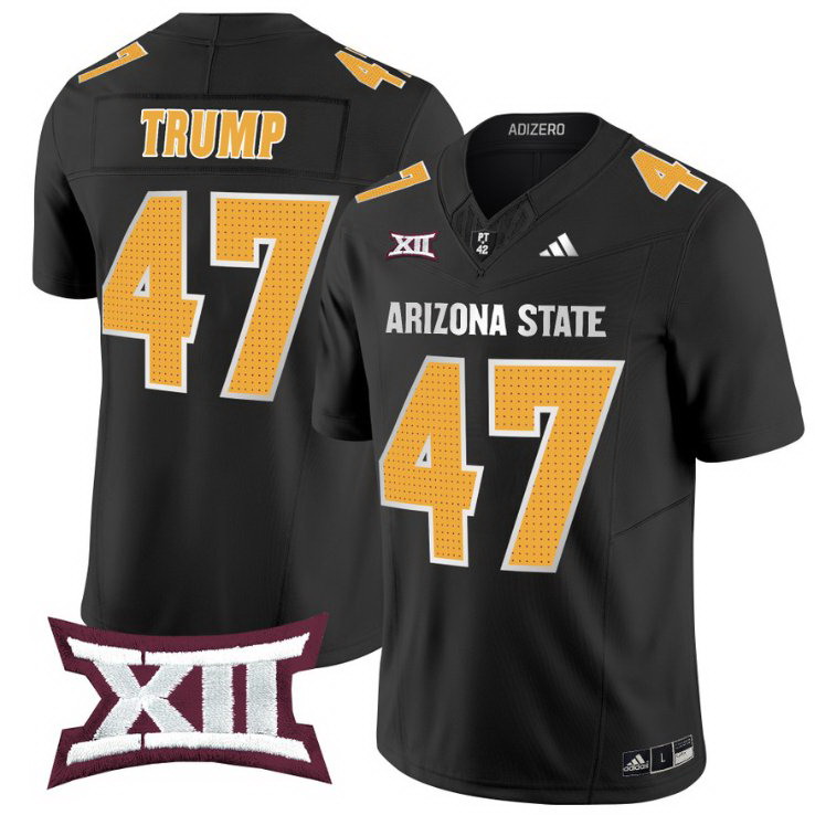 Personalized D.Trum Jersey #47 Arizona State Sun Devils 2024 Limited Black