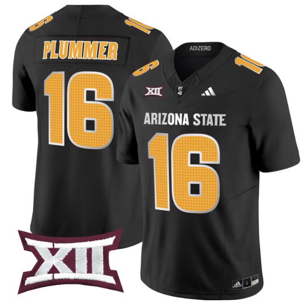 Personalized Jake Plummer Jersey #16 Arizona State Sun Devils 2024 Limited Black
