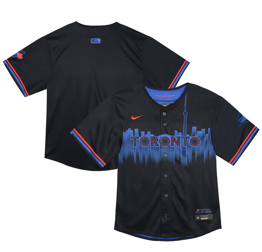 Personalized Toddler Toronto Blue Jays Navy City Connect Team Limited Jersey