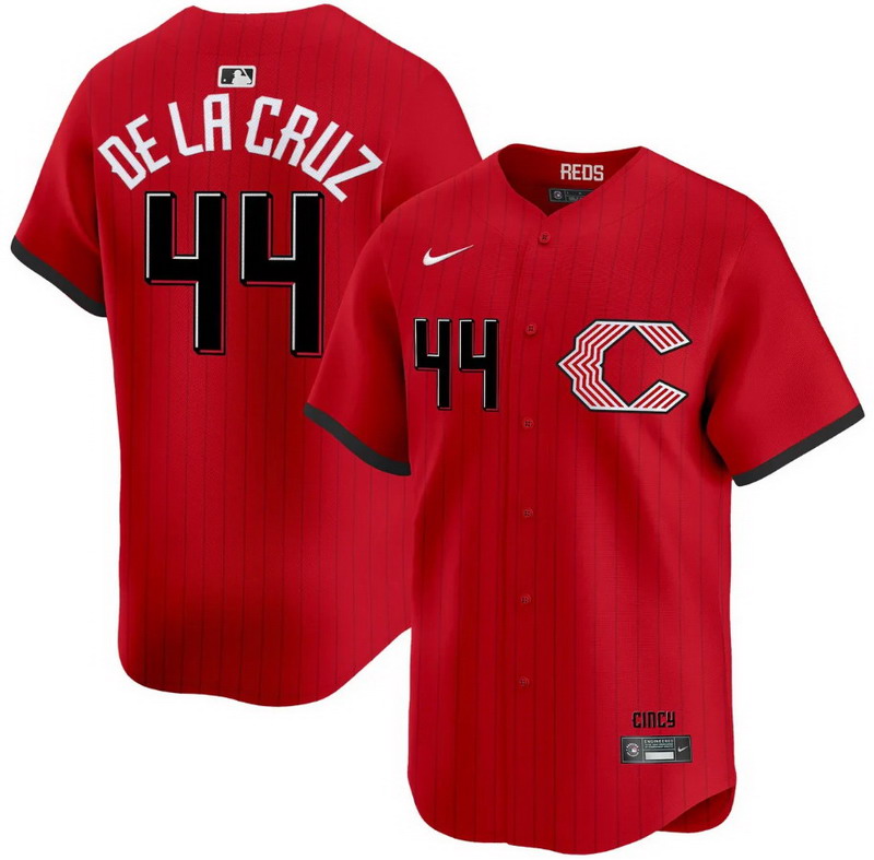 Personalized Men’s #44 Elly De La Cruz Cincinnati Reds 2026 City Connect Premier Limited Jersey – All Stitched