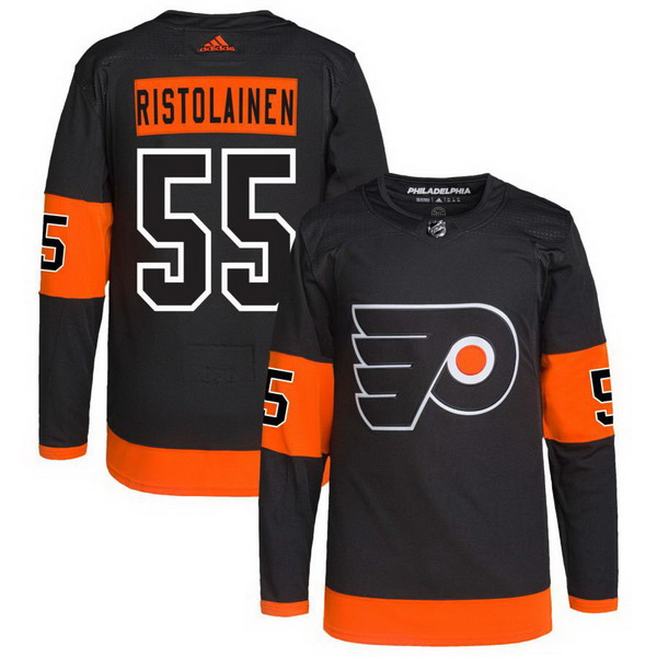 Personalized Philadelphia Flyers #55 Rasmus Ristolainen Black Alternate Authentic Pro Jersey