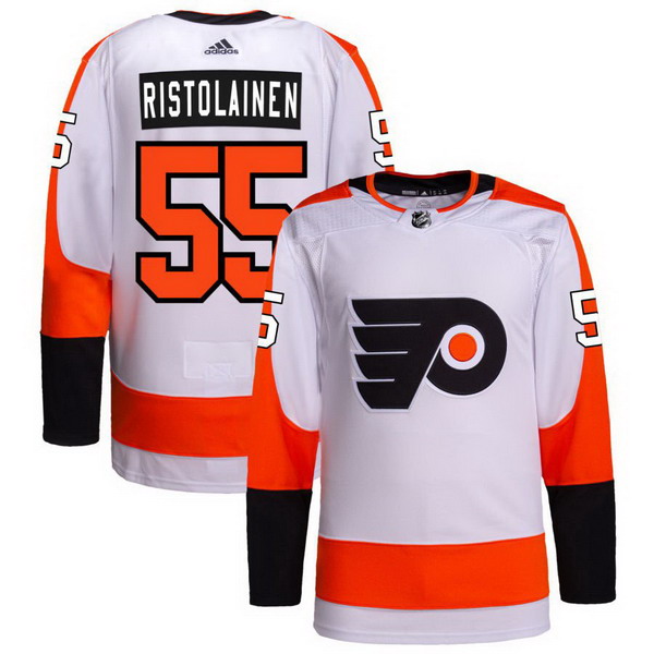 Personalized Philadelphia Flyers #55 Rasmus Ristolainen White Away Authentic Pro Jersey