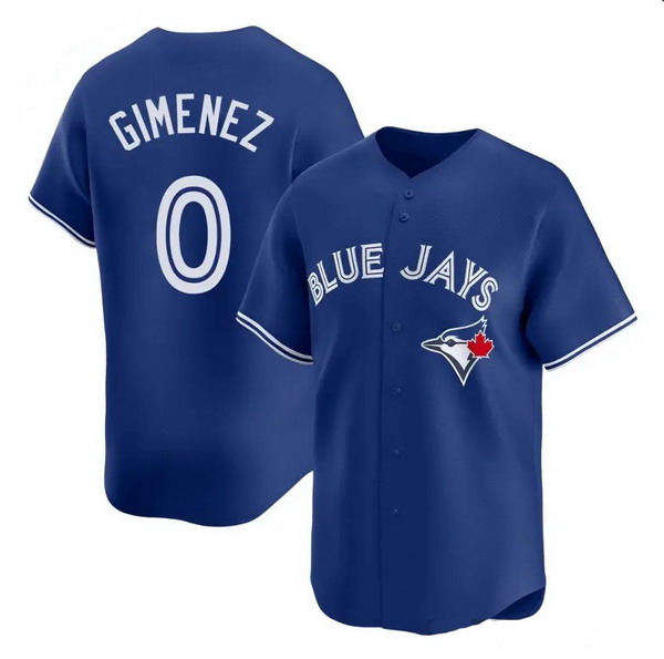 Personalized Men’s #0 Andres Gimenez Toronto Blue Jays Royal Limited Alternate Jersey