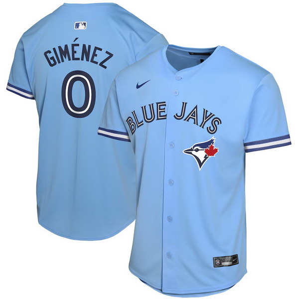Personalized Men’s Toronto Blue Jays #0 Andres Gimenez Powder Blue Alternate Game Player Jersey