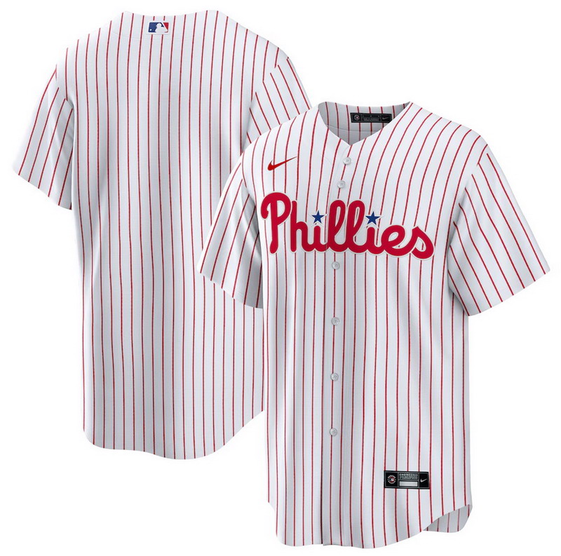 Personalized Men’s Philadelphia Phillies White Home Team Jersey