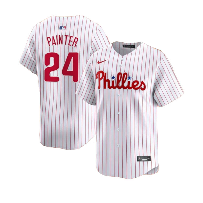Personalized Men’s Philadelphia Phillies Andrew Painter #24 Pinstripe Jersey