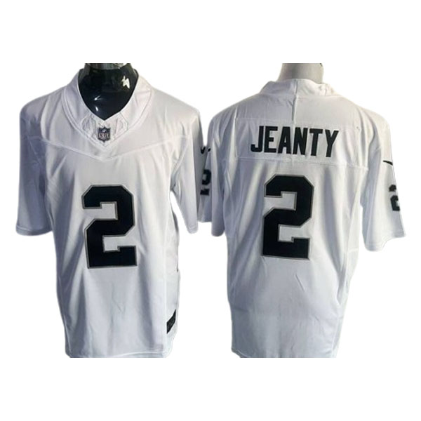 Personalized Men’s Las Vegas Raiders #2 Ashton Jeanty Limited White Fashion F.U.S.E. Jersey