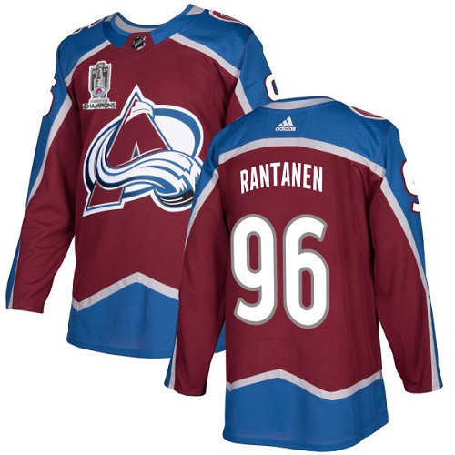 Personalized Men’s Colorado Avalanche #96 Mikko Rantanen 2022 Burgundy Stanley Cup Champions Patch Stitched Jersey