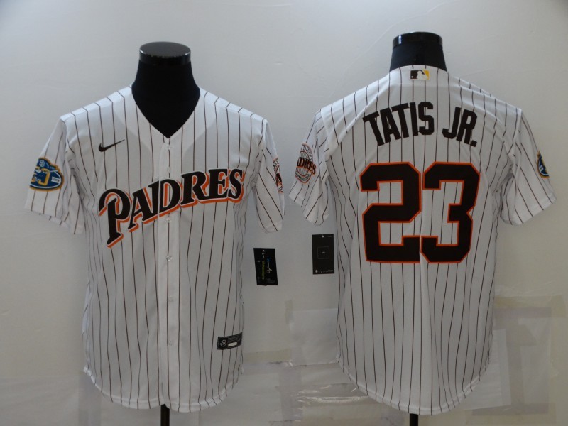 Personalized Men’s San Diego Padres White #23 Fernando Tatis Jr. 1998 World Series Cool Base Stitched Baseball Jersey