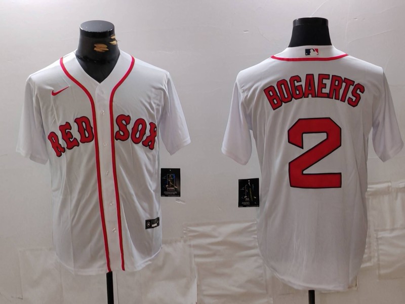 Personalized Men’s Boston Red Sox #2 Xander Bogaerts White Stitched Baseball Jersey