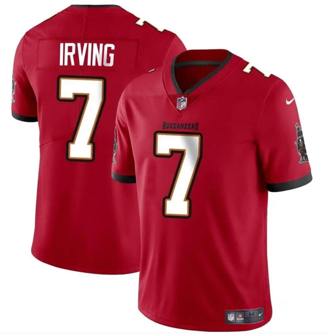 Personalized Men’s Tampa Bay Buccaneers #7 Bucky Irving Red Limited Stitched Jersey