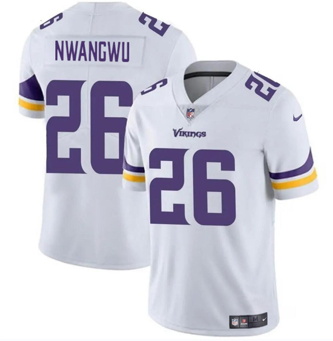 Personalized Men’s Minnesota Vikings #26 Kene Nwangwu White Untouchable Limited Stitched Jersey