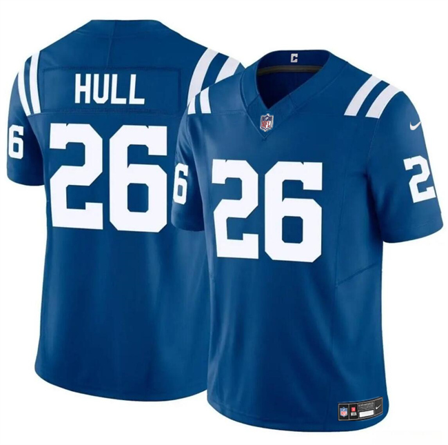 Personalized Men’s Indianapolis Colts #26 Evan Hull Blue 2024 F.U.S.E. Limited Stitched Football Jersey