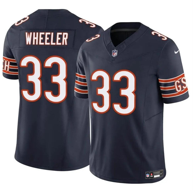 Personalized Men’s Chicago Bears #33 Ian Wheeler Navy 2023 F.U.S.E. Stitched Football Jersey