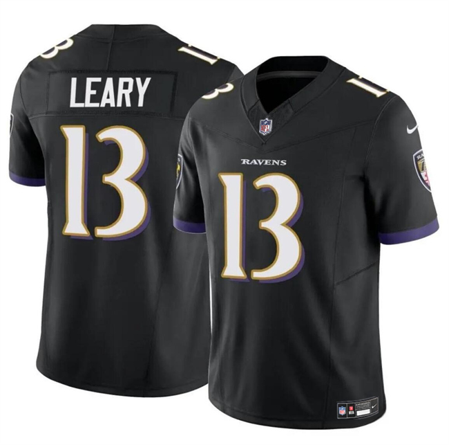 Personalized Men’s Baltimore Ravens #13 Devin Leary Black 2023 F.U.S.E Limited Football Jersey