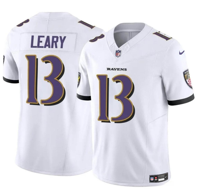 Personalized Men’s Baltimore Ravens #13 Devin Leary White 2023 F.U.S.E Limited Football Jersey