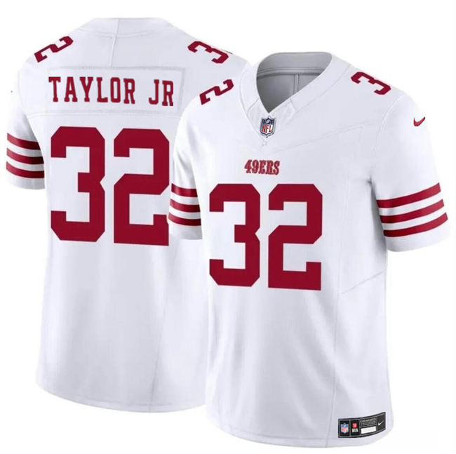 Personalized Youth San Francisco 49ers #32 Patrick Taylor Jr White 2024 F.U.S.E. Untouchable Limited Stitched Football Jersey