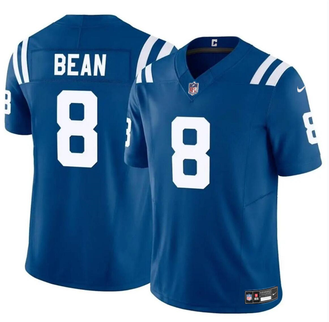Personalized Youth Indianapolis Colts #8 Jason Bean Blue 2024 F.U.S.E Untouchable Limited Stitched Football Jersey