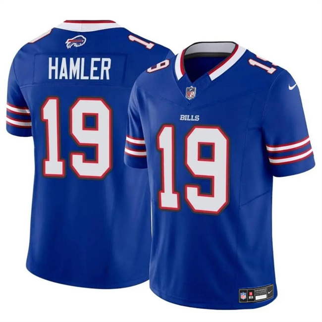 Personalized Youth Buffalo Bills #19 KJ Hamler Blue 2024 F.U.S.E. Untouchable Limited Stitched Football Jersey
