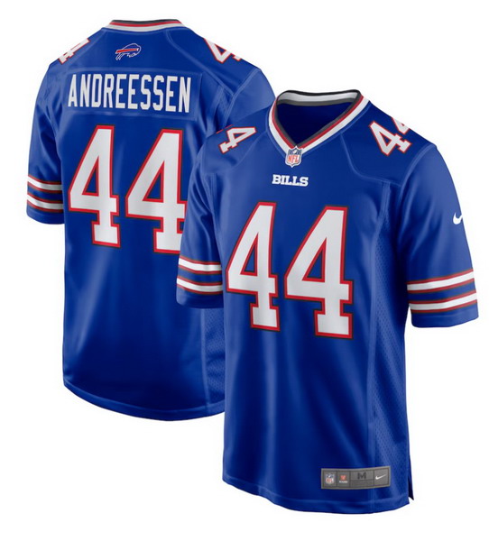 Personalized Men’s Buffalo Bills #44 Joe Andreessen Royal Game Jersey