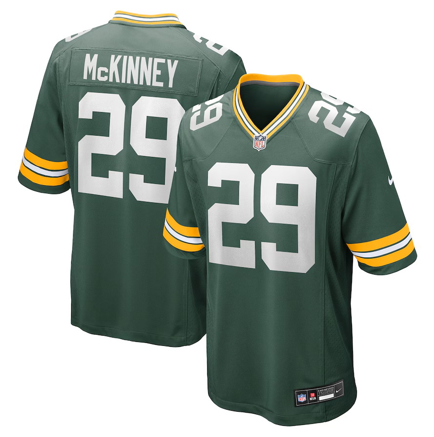 Personalized Men’s Green Bay Packers #29 Xavier McKinney Green Team Game Jersey